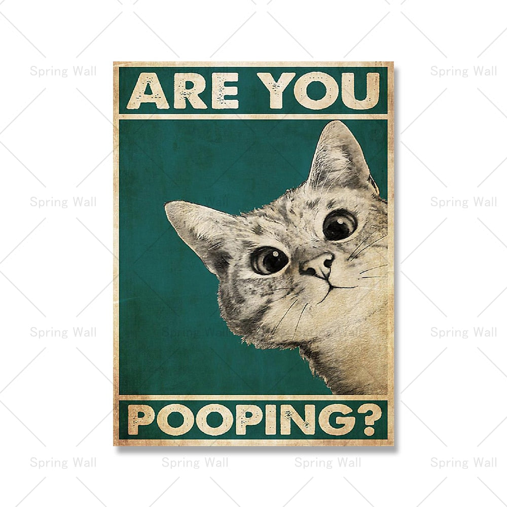 Are You Pooping Poster Bathroom