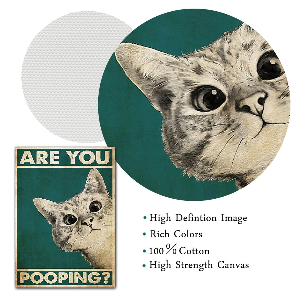 Are You Pooping Poster Bathroom