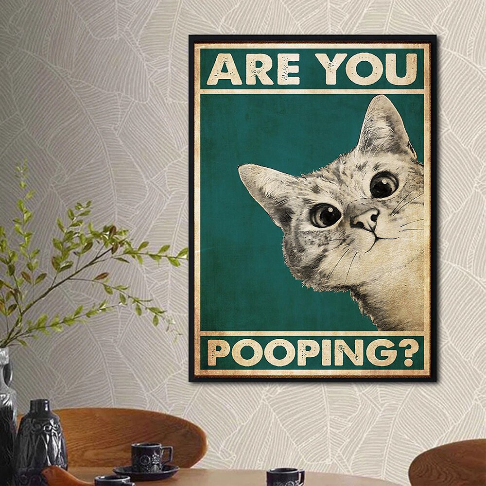 Are You Pooping Poster Bathroom