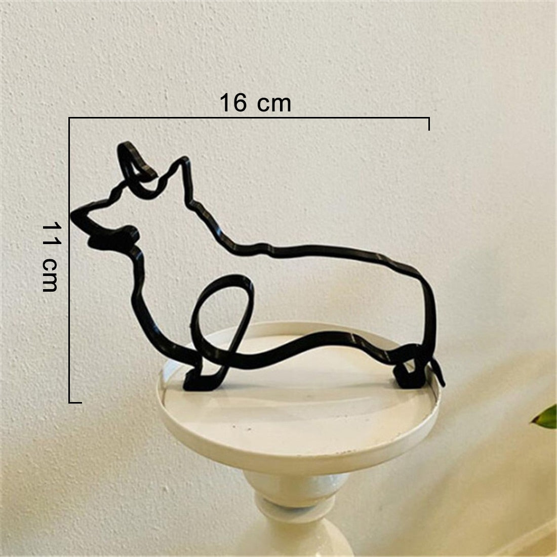 Cat Art Sculpture Simple Metal