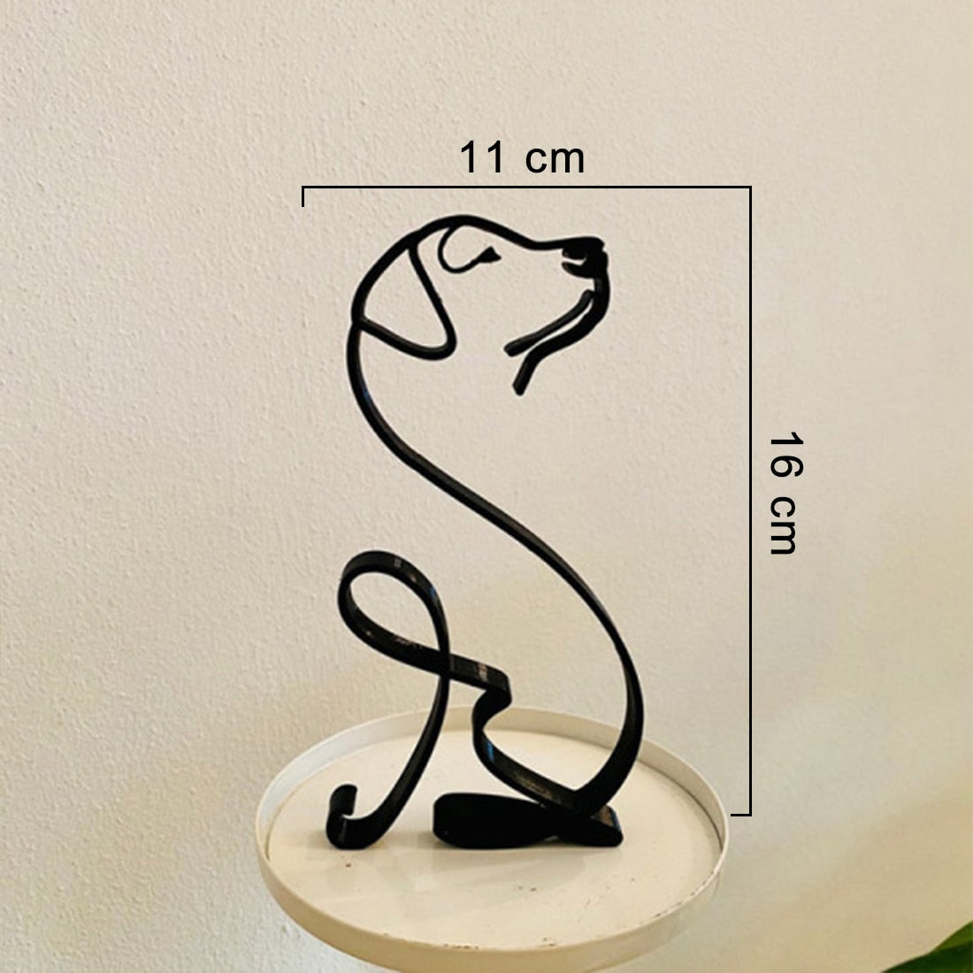 Cat Art Sculpture Simple Metal