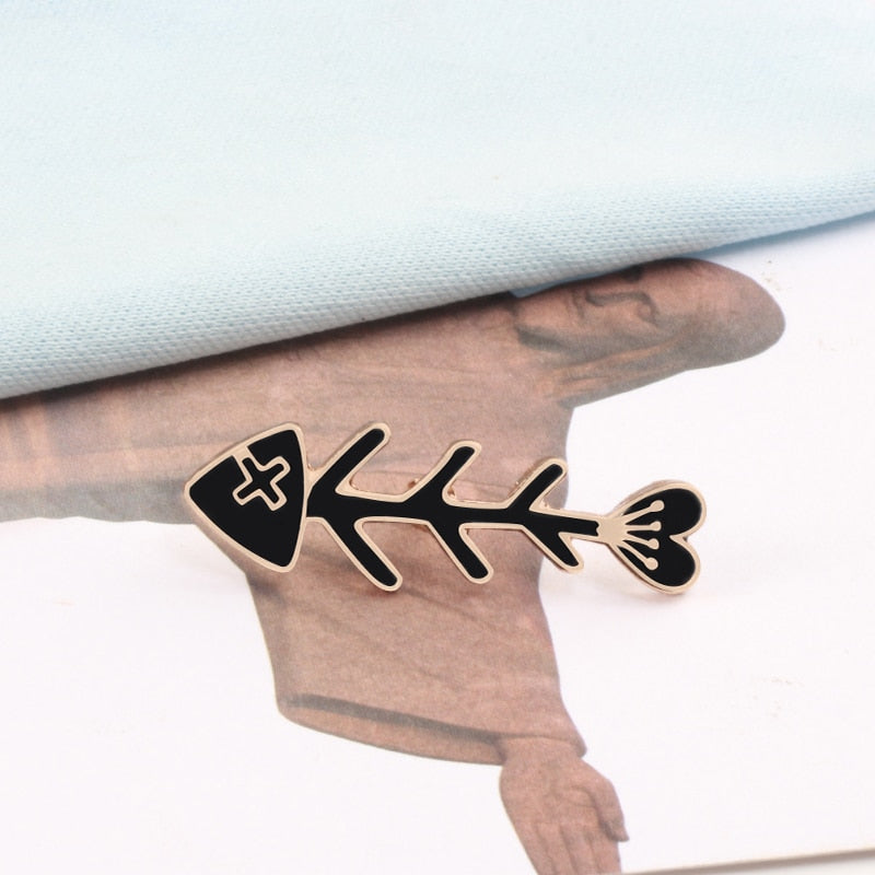 Cartoon Cat Foot Acrylic Brooch Pin