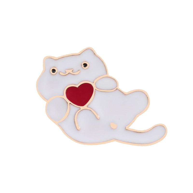 Cartoon Cat Foot Acrylic Brooch Pin