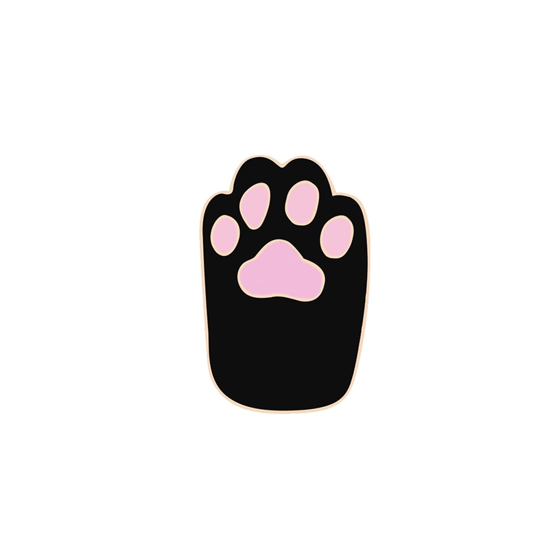 Cartoon Cat Foot Acrylic Brooch Pin