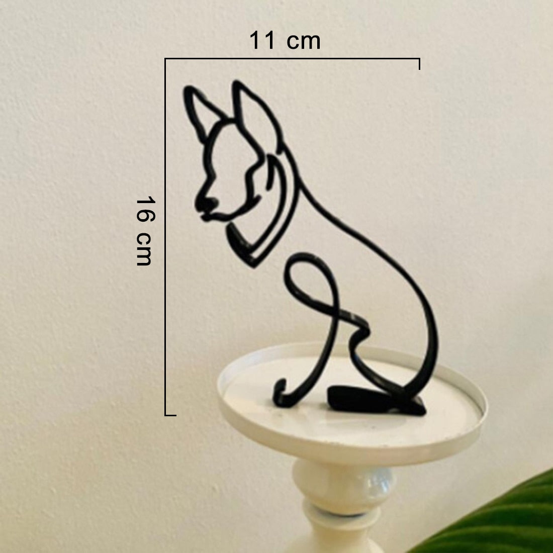 Cat Art Sculpture Simple Metal