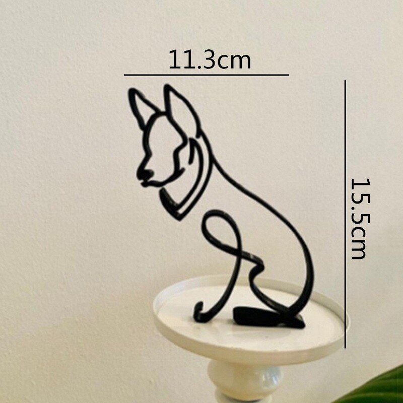 Cat Minimalist Art Sculpture