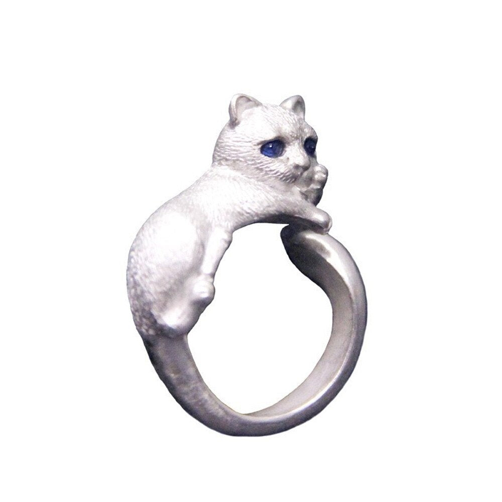 Pink Cute Cat Claw Ring