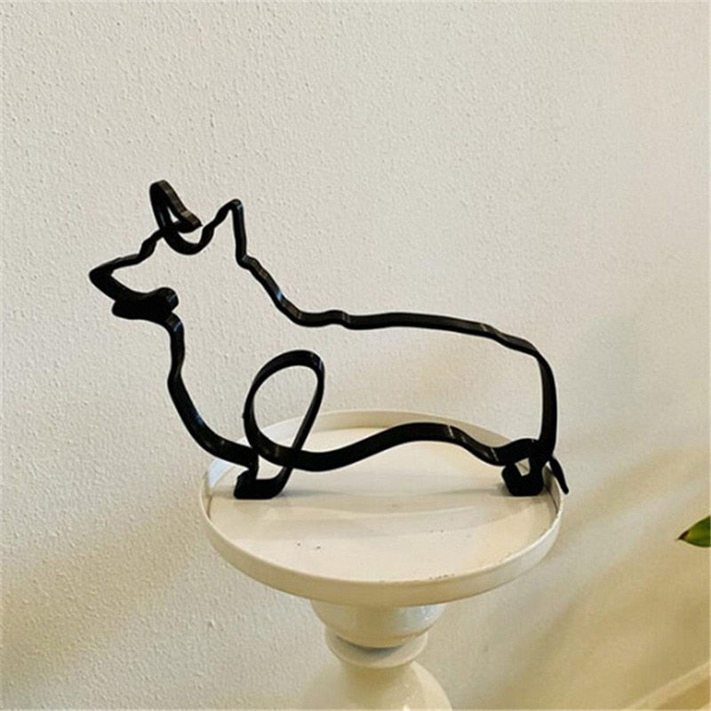 Cat Minimalist Art Sculpture