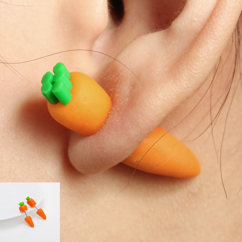 Handmade 3D Polymer Clay Earrings