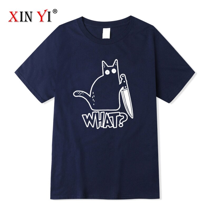 Knife Cat print T shirt