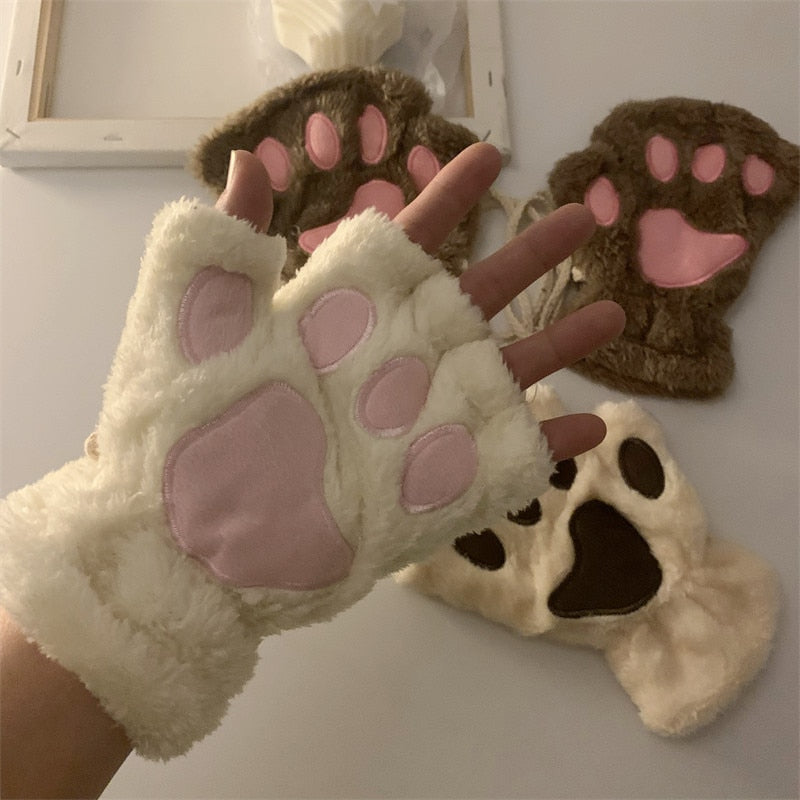 Kawaii Women Cat Gloves