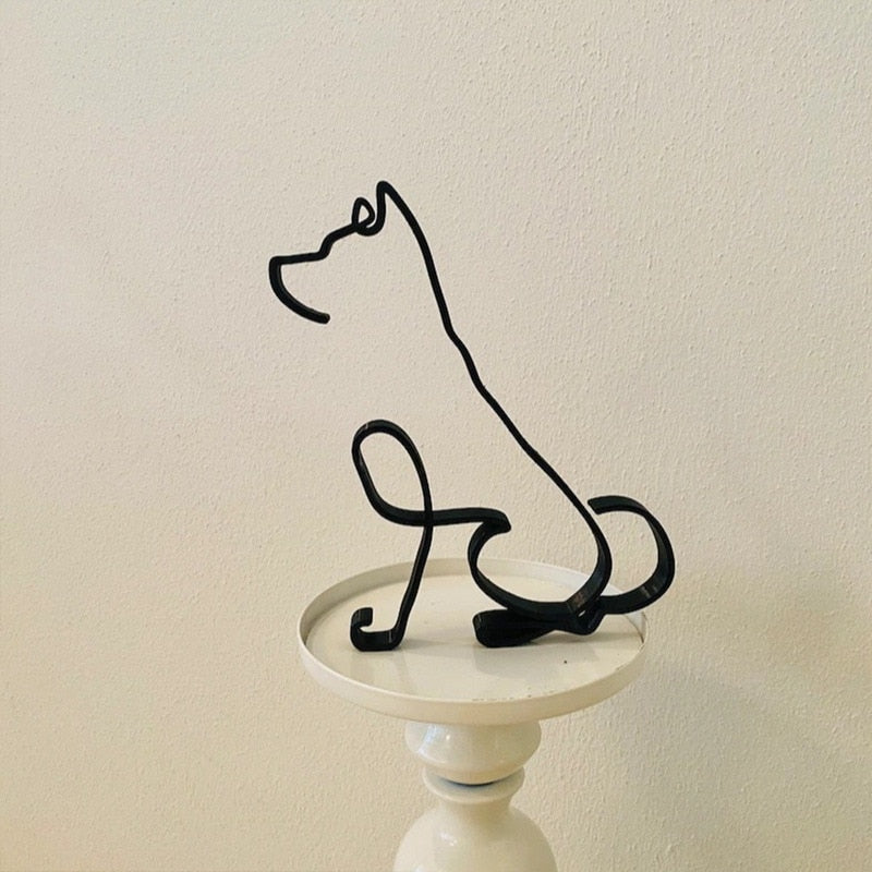 Cat Minimalist Art Sculpture