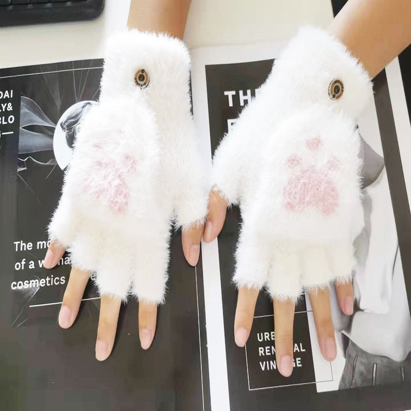 Kawaii Women Cat Gloves