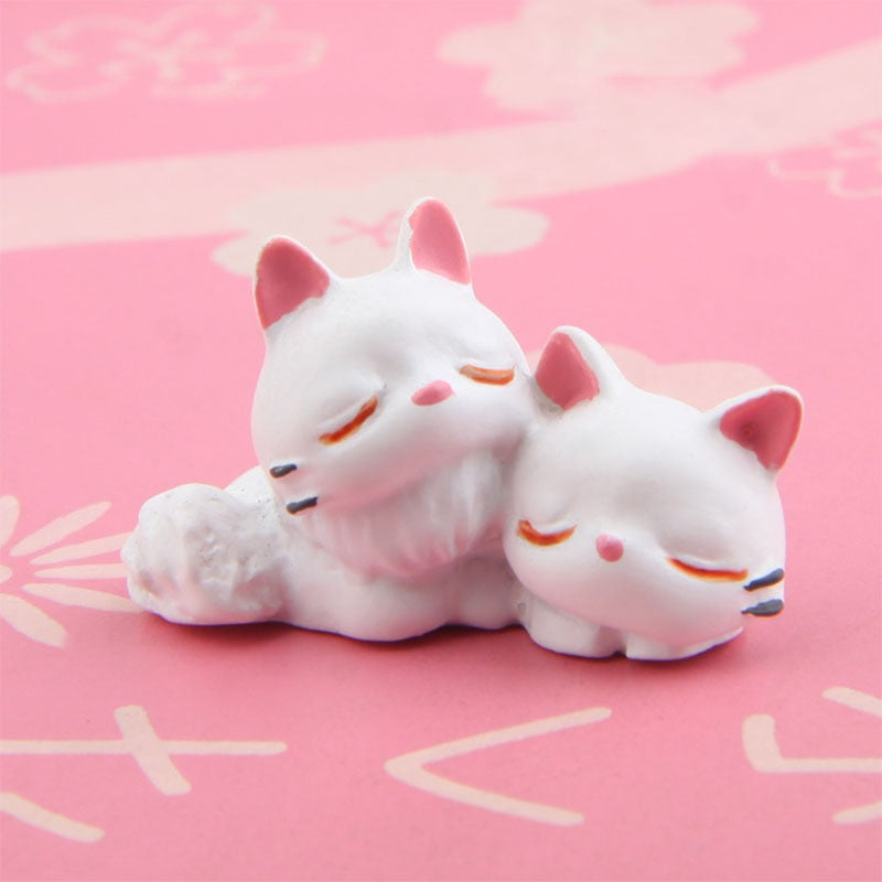 Lovely Cartoon Big Cat Model Figurines