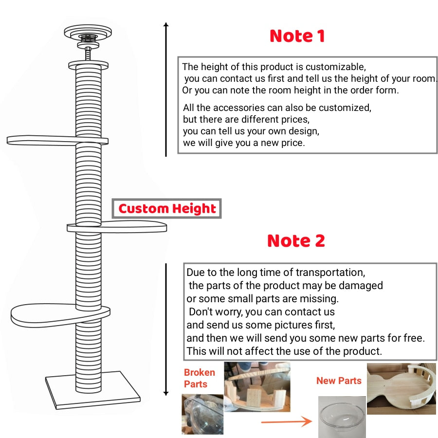 Adjustable Cat Tree House