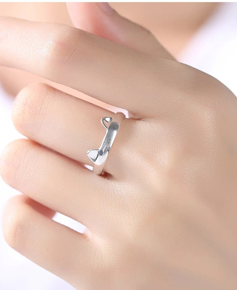 Pink Cute Cat Claw Ring