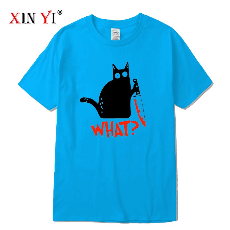 Knife Cat print T shirt