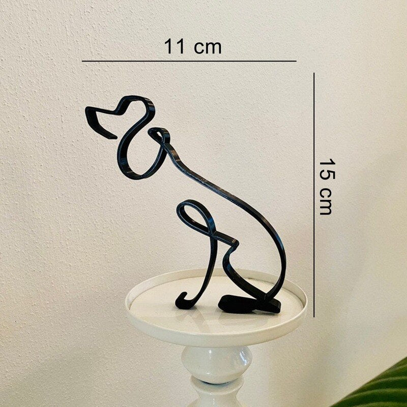 Cat Minimalist Art Sculpture