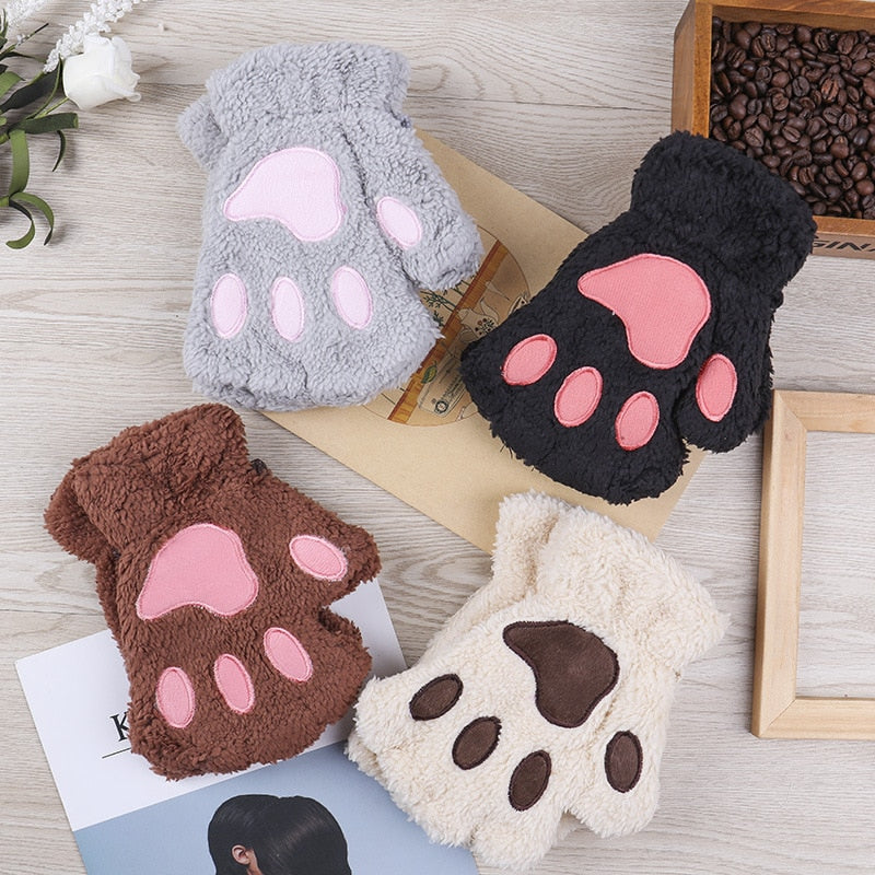 Kawaii Women Cat Gloves