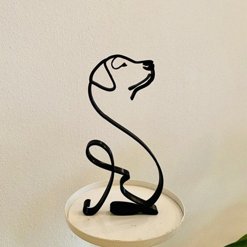 Cat Minimalist Art Sculpture