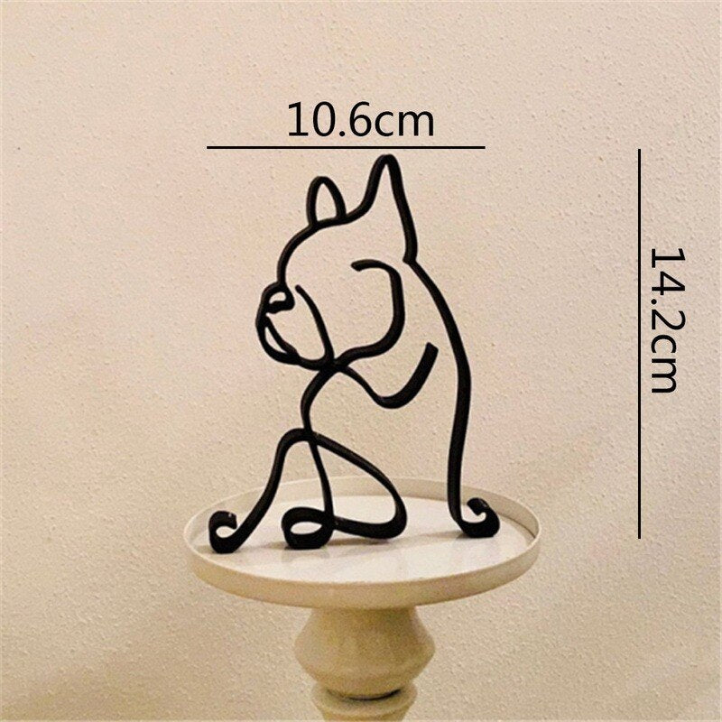 Cat Minimalist Art Sculpture