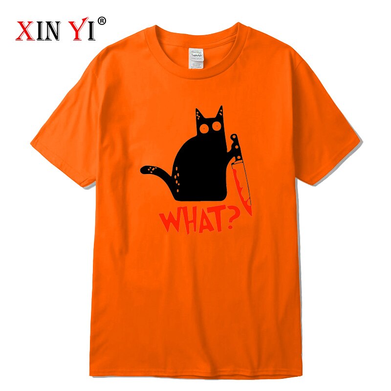 Knife Cat print T shirt