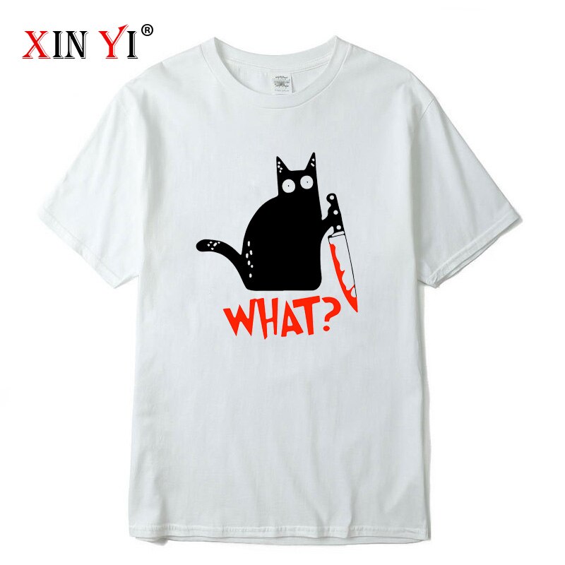 Knife Cat print T shirt