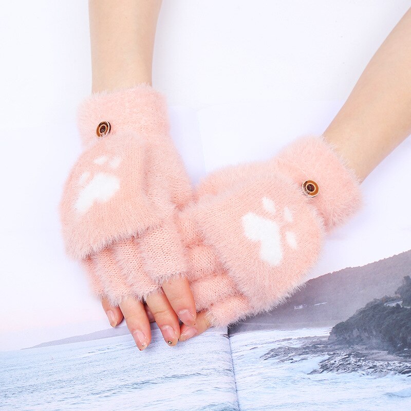 Kawaii Women Cat Gloves