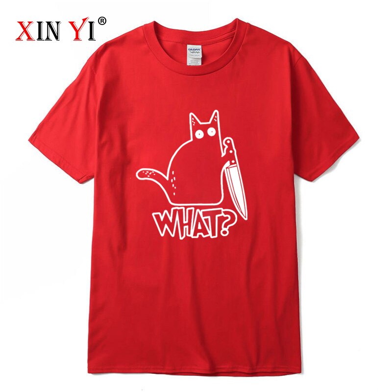 Knife Cat print T shirt