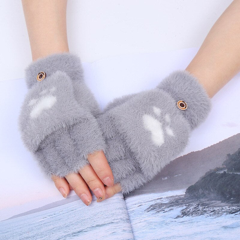 Kawaii Women Cat Gloves