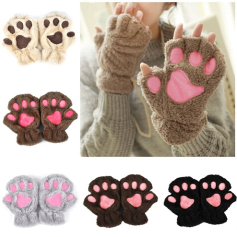 Kawaii Women Cat Gloves